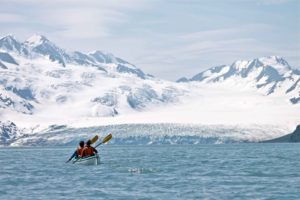 two people on a kayak