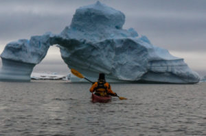 man on kayak